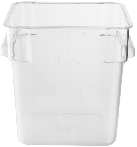 Hygiplas Polycarbonaat Vierkante Opslagcontainer 7Ltr-2