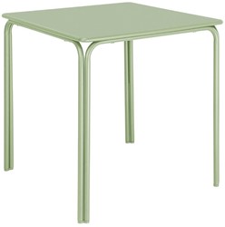 Bolero Adeline stalen vierkante tafel 700mm kichtgroen