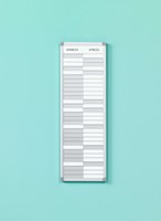 Presentiebord Softline profiel 16mm, graveer, 30 pos. NL, Afmeting: 24x75 cm-2