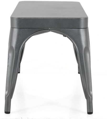 Bolero Bistro Metalen Bank Donkergrijs 1000mm (2 stuks)-3