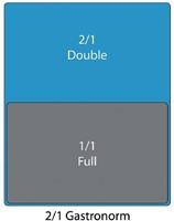 Vogue RVS GN 2/1 bak 150mm-2