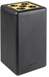 Circulaire Bekerbak Brickbin cups 65 ltr Zwart/Geel