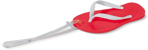 Bagagelabel slipper - Rood