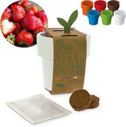 Hot-but-cool beker met aardbeien zaadjes