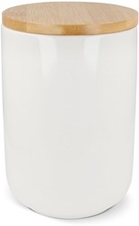 Bus keramiek & bamboe 900ml - Wit