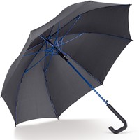 Stokparaplu 23” auto open - Zwart / Blauw