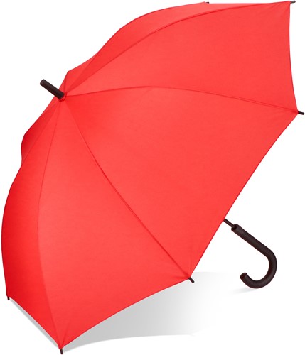 Verdure 190T Pongee 23" Winddichte haakparaplu Auto open - Rood