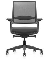 Se7en Bureaustoel LX005 Premium Zwart
