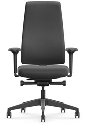 Se7en Bureaustoel LX011 Comfort Zwart