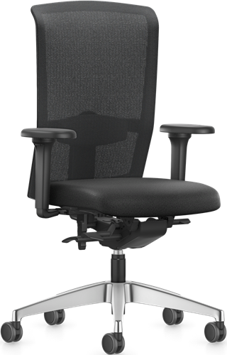 Se7en Bureaustoel LX282 Premium NPR Netbespanning Zwart