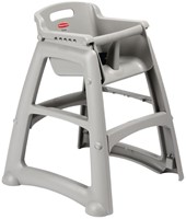 Rubbermaid stevige kinderstoel grijs