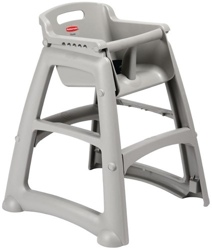 Rubbermaid stevige kinderstoel grijs
