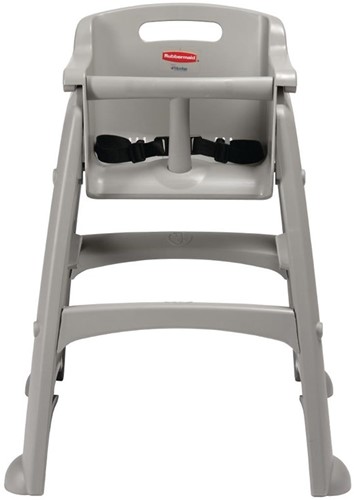 Rubbermaid stevige kinderstoel grijs-2