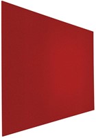 Prikbord bulletin, Float, frameloos, rood, 120x200 cm