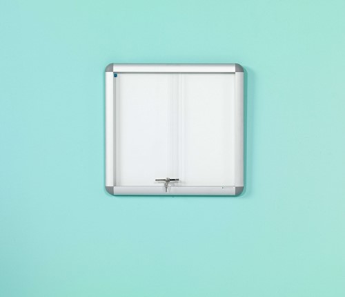 Binnenvitrine Rondo, schuifdeuren, 10xA4, Afmeting: 60x108 cm