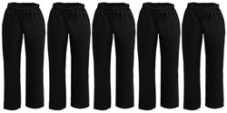 Whites Vegas Chef Broek Polykatoen Zwart S (5 stuks)