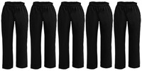 Whites Vegas Chef Broeken Polykatoen Zwart M (5 stuks)