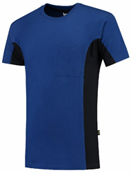 Tricorp - T-shirt Bicolor Borstzak 102002 Black-Grey L