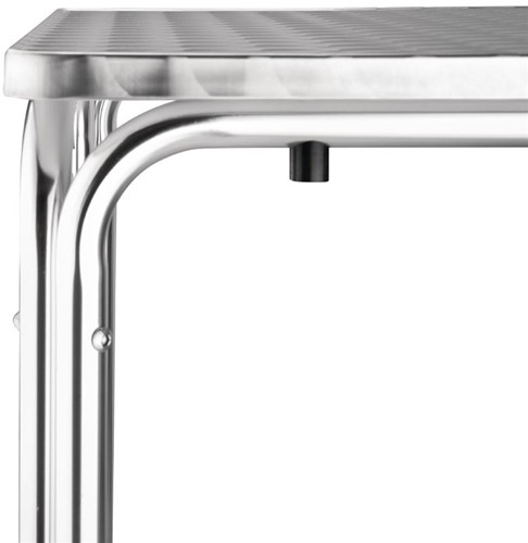 Bolero stapelbare vierkante RVS tafel 70cm-3