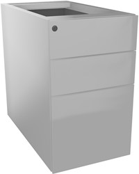 Ladeblok op bureauhoogte b.42d.77 h.73,5 cm 3 laden sb