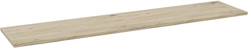 Decoratief mela topblad b2000 voor garderobe mela b100 d43,2cm r3 - hout-brunswick eik