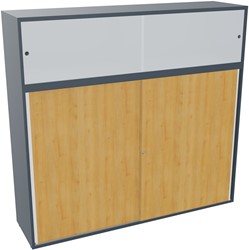 Armand baliemeubel scheidingh156xb165xd43,2cm - 3 legbord r6 r5 so - hout-poseidon blauw/hout-licht beuken