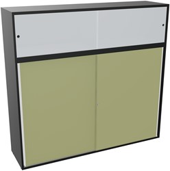 Armand baliemeubel scheidingh156xb165xd43,2cm - 3 legbord r9 r7 so - hout-zwart/hout-avocadogroen