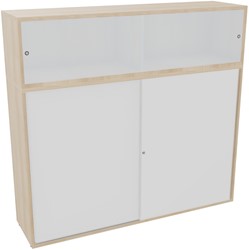 Armand baliemeubel scheidingh156xb165xd43,2cm - 3 legbordrz mg so - hout-lakeland acacia/hout-sneeuw wit