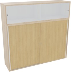 Armand baliemeubel scheidingh156xb165xd43,2cm - 3 legbord rz r1 so - hout-lakeland acacia/hout-naturel eiken
