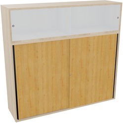 Armand baliemeubel scheidingh156xb165xd43,2cm - 3 legbord rz r5 sg - hout-lakeland acacia/hout-licht beuken