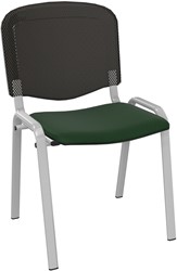 Stoel Anthra - stof/metaal Engels groen / grijs