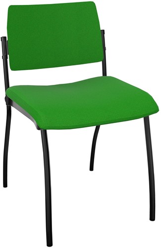 Stoel Inventiv - stof/metaal - 57x51 cm Bamboe / zwart