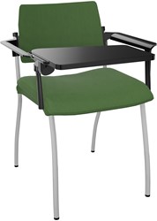 Stoel Inventiv - stof/metaal - 57x51 cm Olijfgroen / grijs