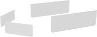 Frontpaneelkit mela voor u tafel b315 cm (2xb70+2xb130 cm) mg